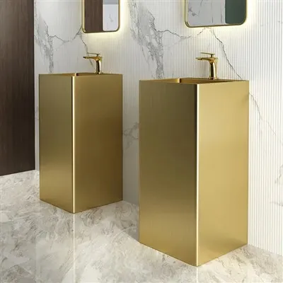 لوکس سټینلیس سټیل وړیا سټینډینګ سنک